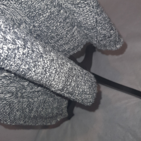 Jeanne Pierre Womens Knit Cotton Sweater Dress Medium Med Gray - Picture 7 of 9